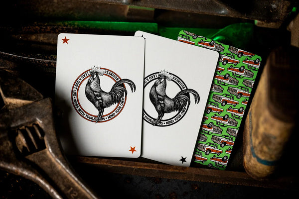 Kings Wild Project Auto Body Threads Luxury Playing Cards, Green Standard Edition, Premium Poker Size Custom Index Collectible Deck
