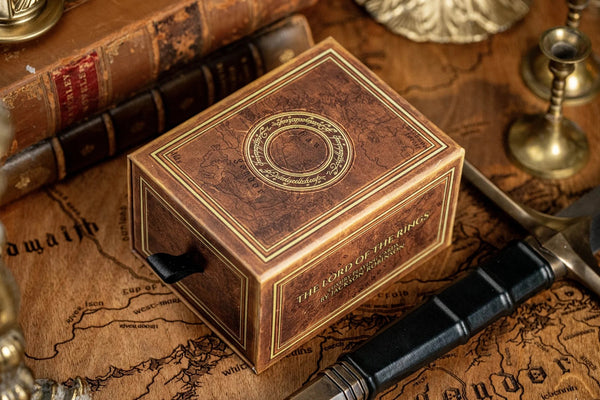 Kings Wild Project The Lord of the Rings Mixed Half Brick, Non Gilded 6-Deck Luxury Playing Cards Set with Custom Draw-Slide Box, Premium Collectible Inspired by J.R.R. Tolkien’s Middle Earth