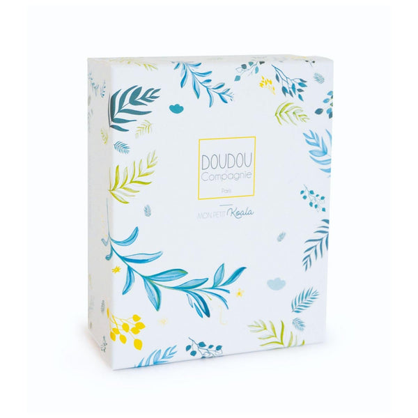 Doudou et Compagnie Yoca the Koala Blanket with Rattle in Gift Box - 22 cm Baby Comforter & Educational Soft Toy - Ideal Newborn Gift for Baby Boy or Girl (DC3666)