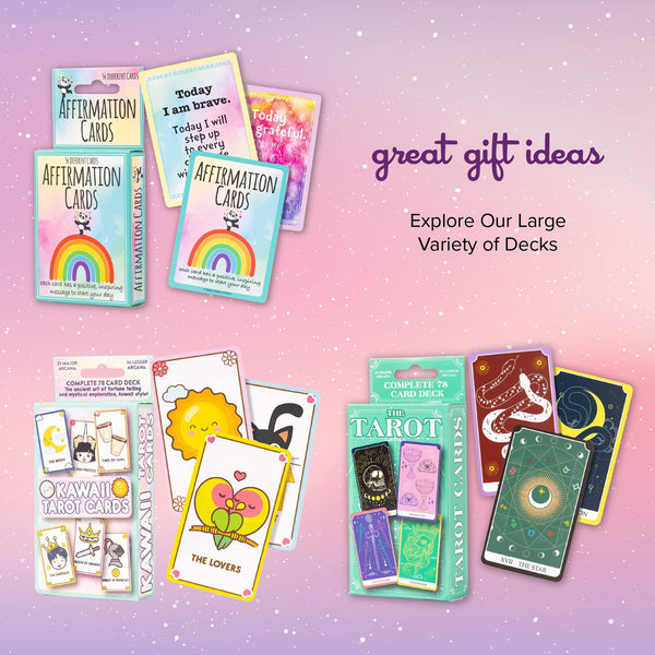 Kalan Tarot Cards Set - Complete Set of Tarot Cards for Beginners and Experts Alike - Celestial - 2.75" W x 4.75" L