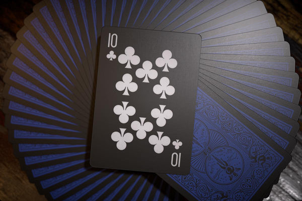 Bicycle Reverse Playing Cards (Blue & Black) - Black Reversed Back USPCC Premium Deck for Magicians, Cardists & Collectors