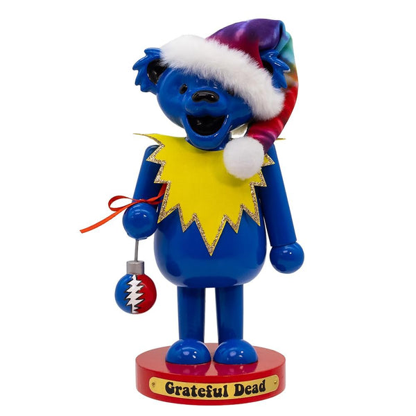 Kurt Adler Wooden 10" Grateful Dead™ Bear Nutcracker