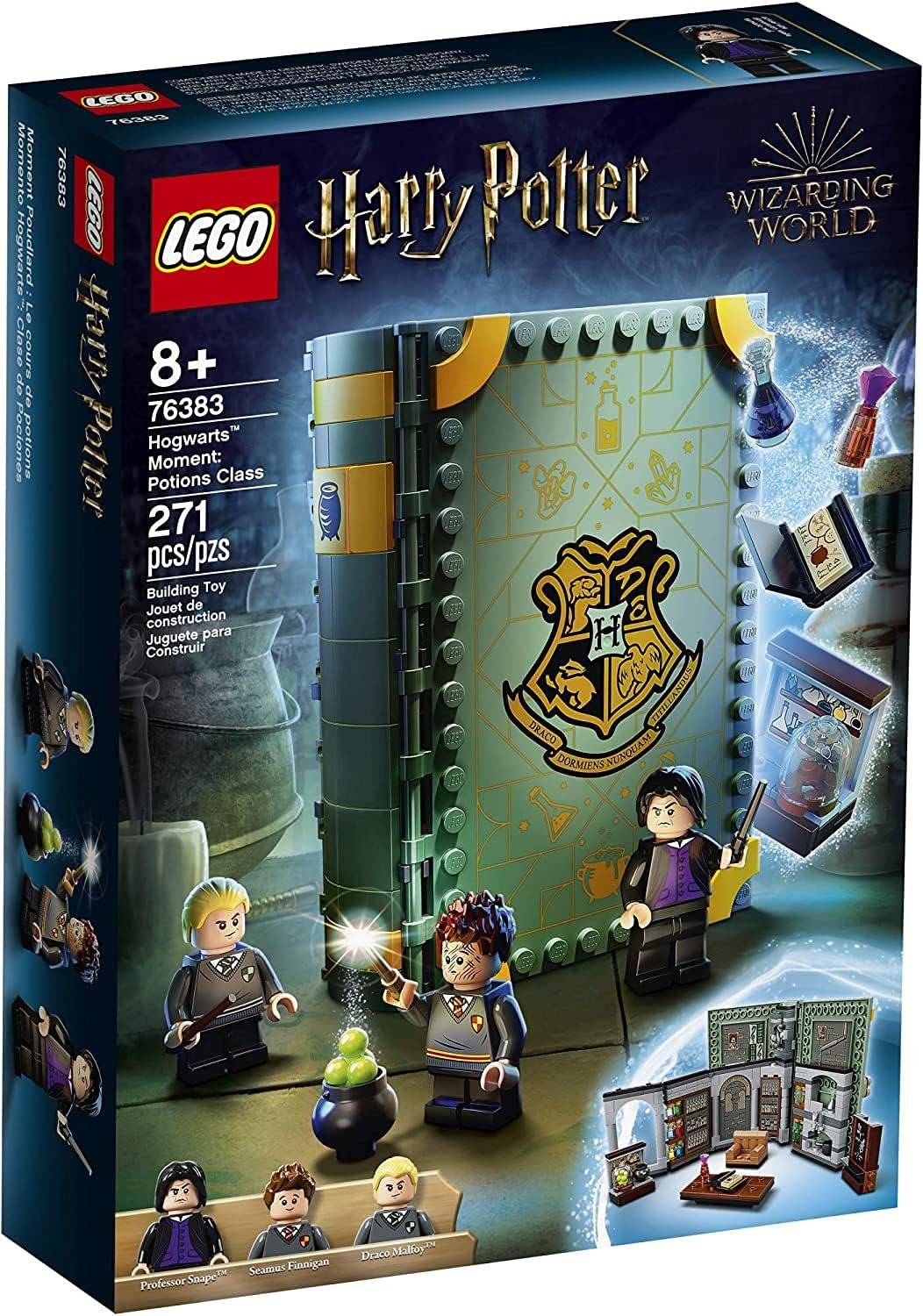 LEGO Harry Potter Hogwarts Moment: Potions Class 76383 Brick-Built Playset with Professor Snape’s Potions Class, New 2021 (270 Pieces)