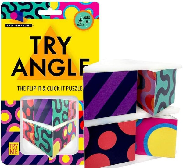 Brainwright - Try Angle - The Flip It & Click It Fidget Puzzle, 1 Player Ages 8+