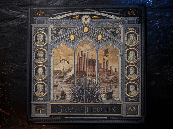 theory11 Game of Thrones Jigsaw Puzzle - Conquer the Seven Kingdoms - Officially Licensed 1,000 Piece Intermediate Puzzle for Ages 14+