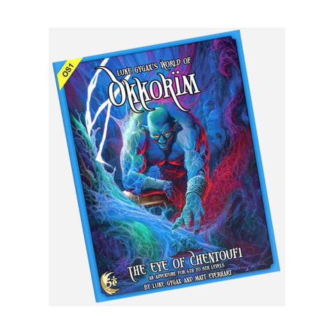 Trick Or Treat Studios Luke Gygax’s World of Okkorim: The Eye of Chentoufi - D&D 5th Edition Tournament Module for Levels 6-8, 3+ Players
