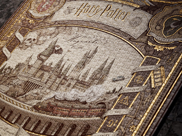 theory11 Harry Potter Jigsaw Puzzle - The Hogwarts Castle - Officially Licensed 1,000 Piece Intermediate Puzzle for Ages 14+