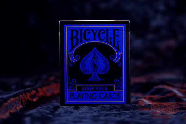 Bicycle Reverse Playing Cards (Blue & Black) - Black Reversed Back USPCC Premium Deck for Magicians, Cardists & Collectors