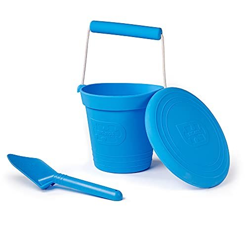 Bigjigs Toys Frisbee Flying Disc (Ocean Blue) - Silicone Frisbee for Kids, Quality Flying Saucers, Beach Toys & Garden Toys, Holiday Toys for Toddlers