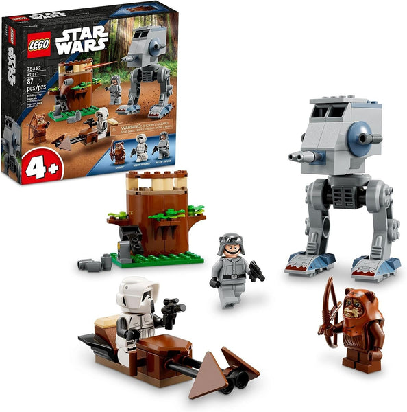 LEGO Star Wars at-ST 75332 Toy Building Set - Featuring Wicket The Ewok and Scout Trooper Minifigures, Expand Your Collection, Great Gift for Preschool Kids, Boys, and Girls Ages 4+