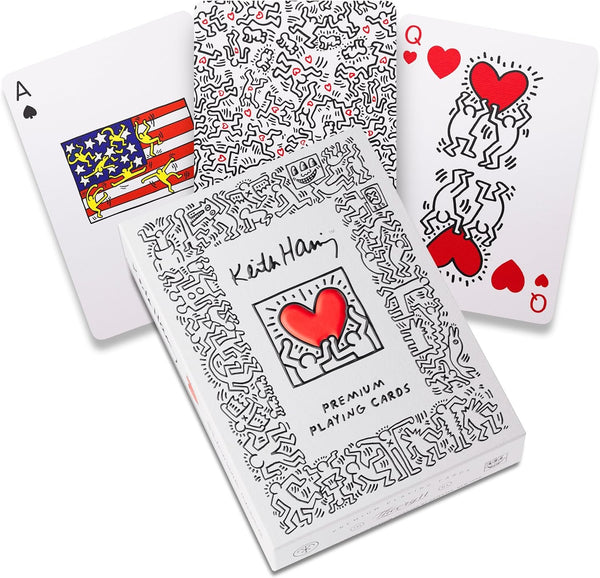 theory11 Keith Haring Premium Playing Cards, Poker Size Standard Index