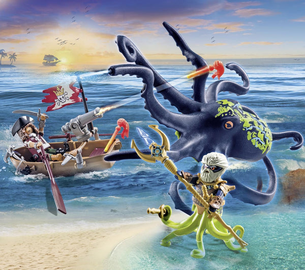 Playmobil Pirates: Battle with The Giant Octopus (71419)