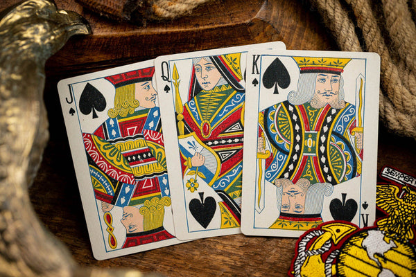 Kings Wild Project Marines Playing Cards – Standard Edition, Poker Size, Custom Index, Collectible Card Deck