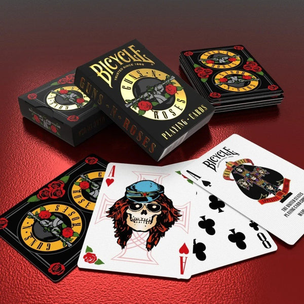 Bicycle Guns N' Roses Themed Playing Cards, Artwork From GN’R’s iconic Appetite for Destruction Album Cover, 1 Deck Poker Size