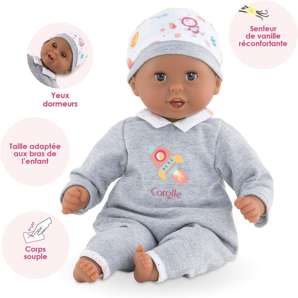 Corolle Bébé Calin Maeva Ballerina Baby Doll - 12" Soft Body Doll in Pink Tutu, Sleeping Eyes That Open and Close, Vanilla Scented, Mon Premier Poupon Collection for Ages 18 Months and up