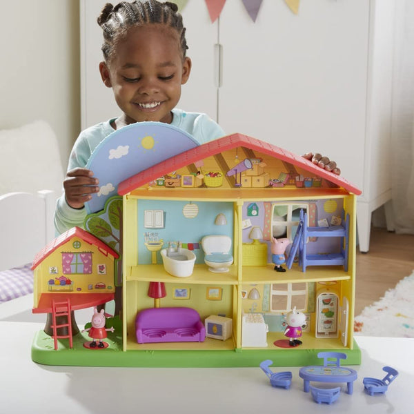 Peppa Pig Playtime to Bedtime House Toy - 3-Story, 5-Room Playset with Lights, Sounds & 3 Figures, Ages 3+