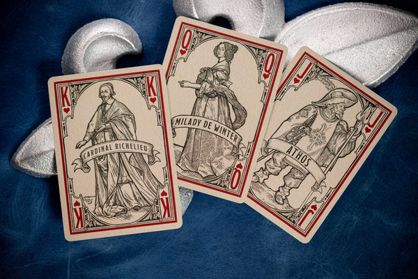 Kings Wild Project 3 Musketeers Premium Playing Cards - Limited Edition, Poker Size Custom Index