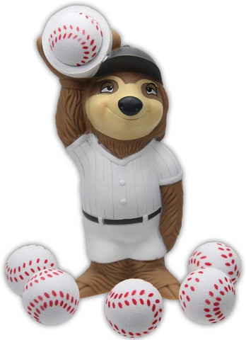 Hog Wild Sports Baseball Sloth Popper Toy - Shoot Foam Balls Up to 20 Feet - 6 Balls Included - Age 4+