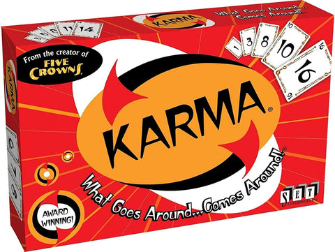 Set Enterprises Karma Card Game – Fast-Paced Strategy & Family Card Game for Kids, Teens & Adults, 2–6 Players, Ages 8+
