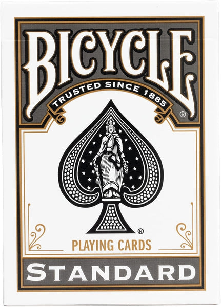 Bicycle Rider Back Black Playing Cards, Poker Size Standard Index, 1 Deck