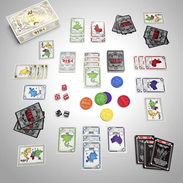 Hasbro Gaming Risk Strike Card and Dice Game - Fast & Fierce World Domination, 3-5 Players Ages 10+
