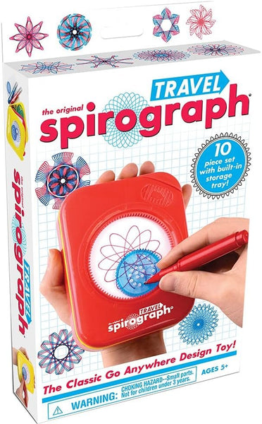 Spirograph Travel — The Classic Way to Make Countless Amazing Designs — Travel Art Activity On The Go! — for Ages 5+