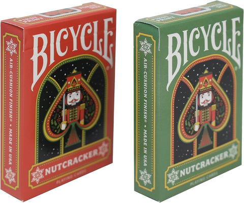 Nutcracker Ballet Inspired Bicycle Playing Cards - Red and Green 2 Deck Set with Exclusive Art - Ideal Nutcracker Gifts for Dancers and Collectors