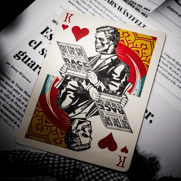 theory11 OBEY Red Edition Premium Playing Cards, Poker Size Standard Index