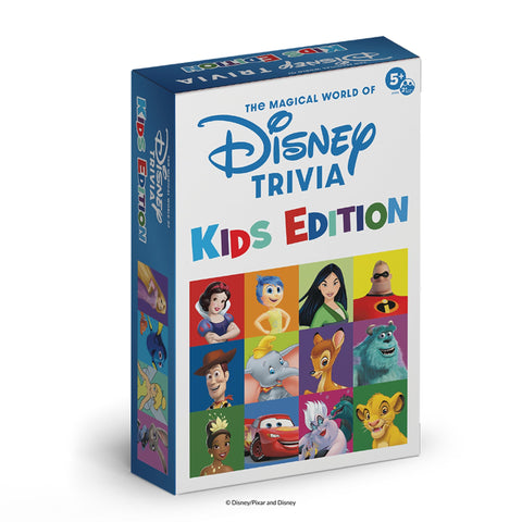 PlayMonster The Magical World of Disney Trivia Board Game - Kids Edition - 615 Questions for Disney Fans, Family & Travel Game, 2+ Players Ages 5+