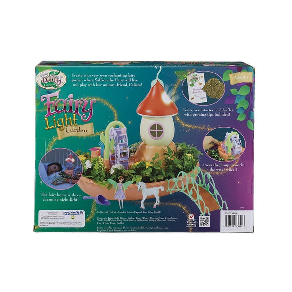 My Fairy Garden - Light Garden - Grow Your Own Garden and Play Indoors Outdoors with This Magical Mushroom House and Fairy Unicorn Playset - for Kids Ages 4 and Up