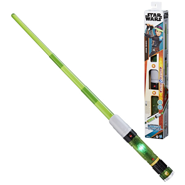 STAR WARS Lightsaber Forge Kyber Core, Officially Licensed Green Customizable Electronic Lightsaber, Roleplay Toys, Halloween Costumes & Accessories for Boys & Girls