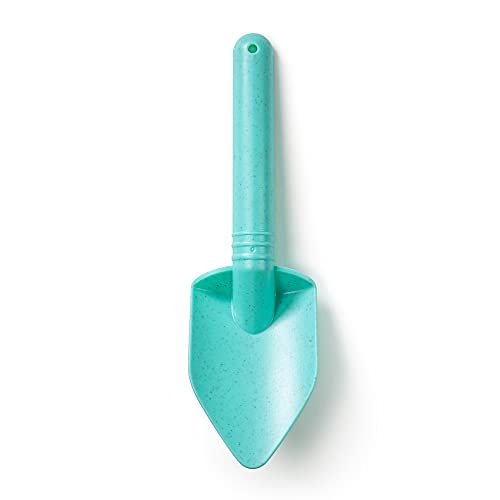 Bigjigs Toys Eco Spade for Kids (Eggshell Green) - 20.5cm Wheat Fibre Toy Spade, Quality Sand Toys, Holiday Toys for Toddlers, Sand Shovels