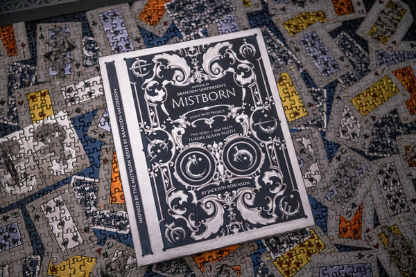 Kings Wild Project Brandon Sanderson’s Mistborn Luxury Jigsaw Puzzle – Two Sided 1000-Piece Premium Epic Fantasy Gift for Fans of Brandon Sanderson & Cosmere Books