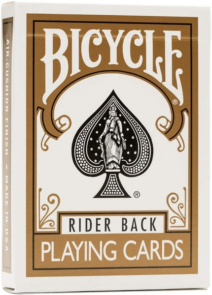 Bicycle Rider Back Gold Playing Cards, Poker Size Standard Index, Classic Deck of Cards for Poker, Blackjack, Family Game Night, Card Games & Magic Tricks