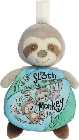 Aurora Ebba - Soft Books 9" Story Pals Sloth and The Monkey