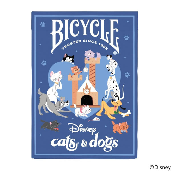 Bicycle Disney Cats and Dogs Inspired Playing Cards, Featuring Lady and The Tramp, Chesire Cat, 101 Dalmations, Yzma, and More!