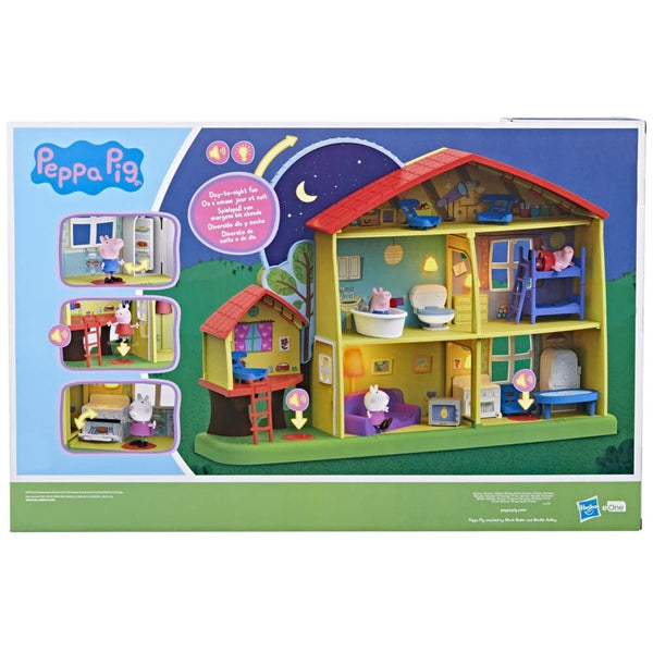 Peppa Pig Playtime to Bedtime House Toy - 3-Story, 5-Room Playset with Lights, Sounds & 3 Figures, Ages 3+