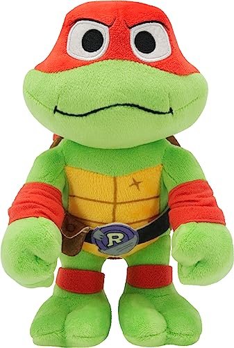 Mattel Teenage Mutant Ninja Turtles: Mutant Mayhem Raphael Plush Toy, 8 Inch Red Masked Soft Doll of TMNT Movie Character Hothead Muscle Fighter Raph