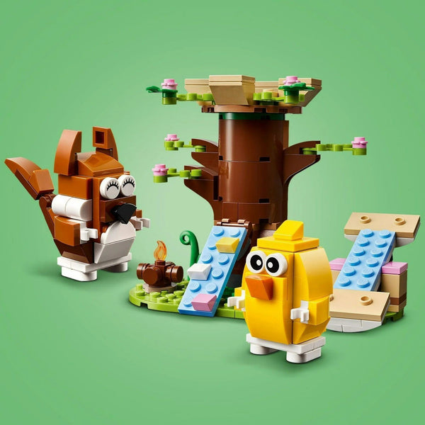 LEGO Creator Springtime Animal Play Pack - 5 Adorable Animal Builds in 1 Box - Easter Chick, Unicorn, Seahorse, Peacock, Squirrel, and Bird Toy - Easter Gift Idea for Kids - 66801
