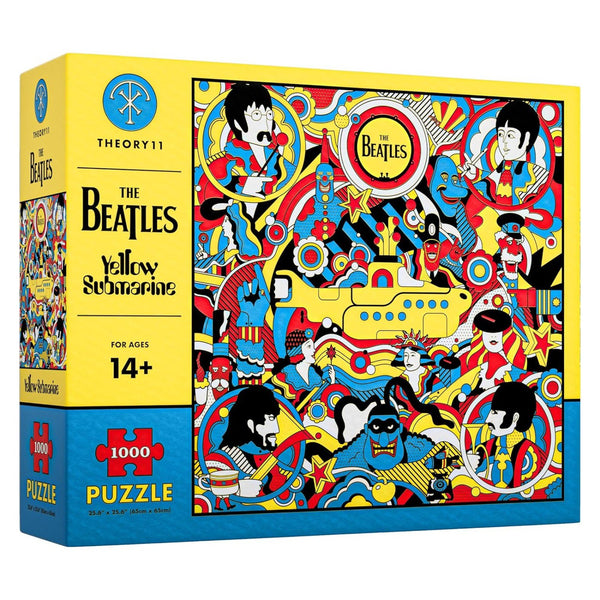 theory11 The Beatles Yellow Submarine Jigsaw Puzzle - Take a journey to Pepperland - Officially Licensed 1,000 Piece Intermediate Puzzle for Ages 14+