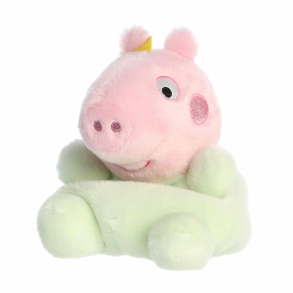 Aurora® Playful Peppa Pig™ Evie Baby Pig Palm Pals™ Stuffed Animal - Officially Licensed Toys for All Fans - Perfect for Birthdays, Adults and Kids All Ages - Pink 5 Inches