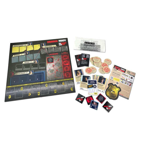 Criminal Minds Unknown Subject - To Catch a Criminal, You Have to Think Like One - Social Deduction Board Game, 5-8 Player Ages 14+