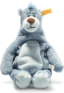 Steiff Disney Soft Cuddly Friends Baloo 12", Premium Stuffed Animal, Blue Grey