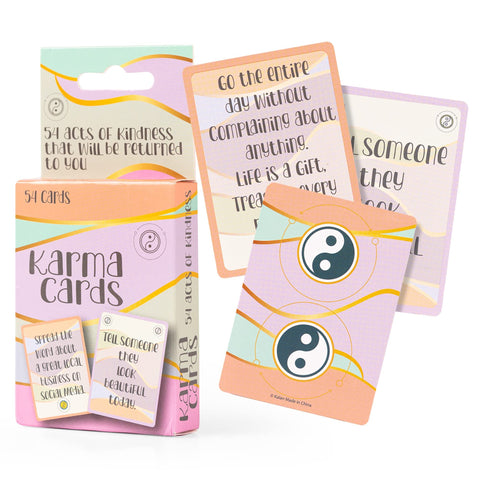 Karma Card Set - 54 Fun Playing Cards for Acts of Kindness - Good Karma Tarot Deck - 54 act of Kindness That Will Return to You