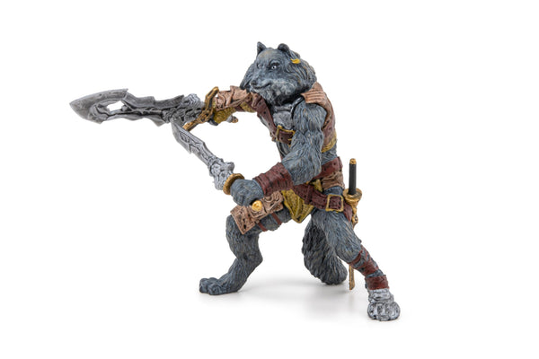 Papo - Mutant Wolf Figurine - Hand-Painted Dark Fantasy Creature for Kids Age 3+ - 11.2 x 7.8 x 9.5 cm - Durable Monster Figure - Medieval Fantasy Collection - 36029