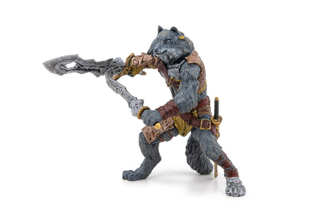 Papo - Mutant Wolf Figurine - Hand-Painted Dark Fantasy Creature for Kids Age 3+ - 11.2 x 7.8 x 9.5 cm - Durable Monster Figure - Medieval Fantasy Collection - 36029