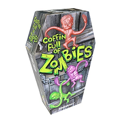 Gamewright Coffin Full of Zombies - Connect the Corpses, The Death-Defying Dexterity Game, 1+ Players Ages 6+