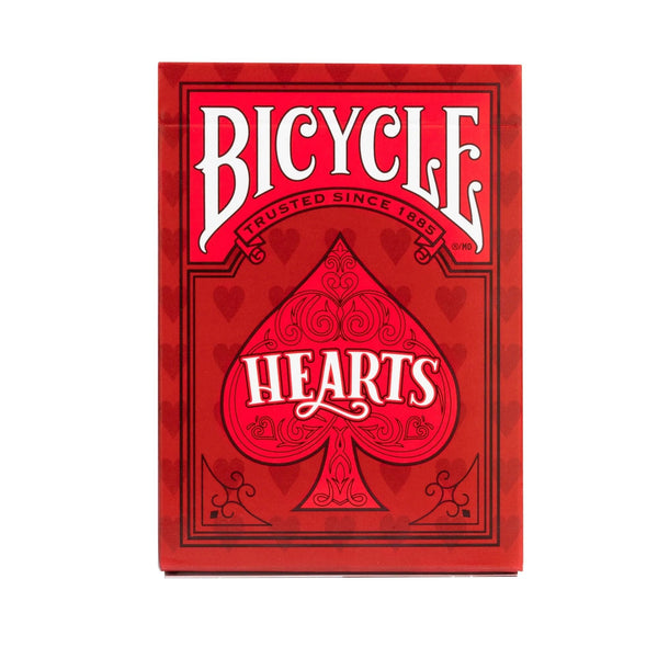 Bicycle Playing Cards 6 Deck Rider Back Red Hearts Collector's Bundle | 6 Decks Playing Cards with Highlighted Cards and Rules for The Game of Hearts.