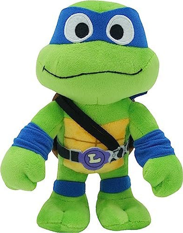 Mattel Teenage Mutant Ninja Turtles Mutant Mayhem Leonardo Plush Toy, 8 Inch Blue Masked Soft Doll of TMNT Movie Character Leader Leo