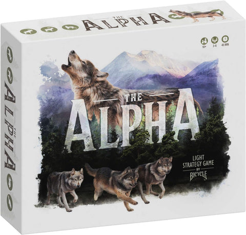 Bicycle The Alpha - A Light Strategy Game for Adults and Family Ages 10 and Up,Grey
